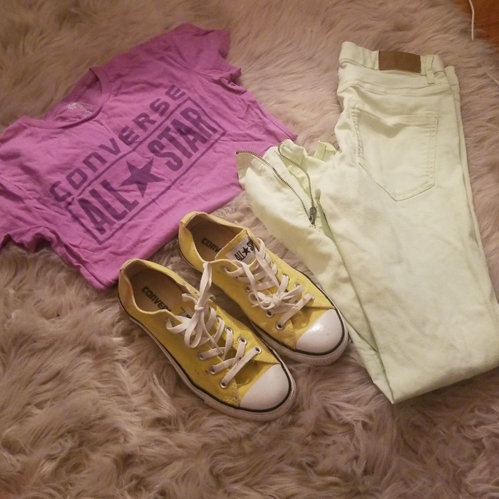 3 pc😍YELLOW Converse bundle